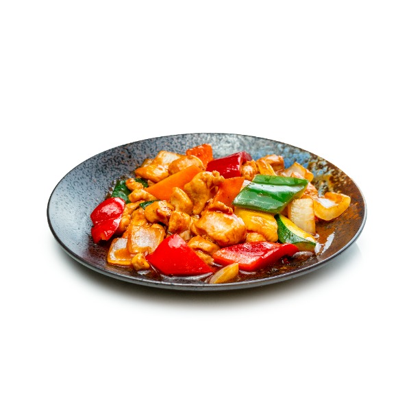 51. Pollo al wok estilo Sichuan picante