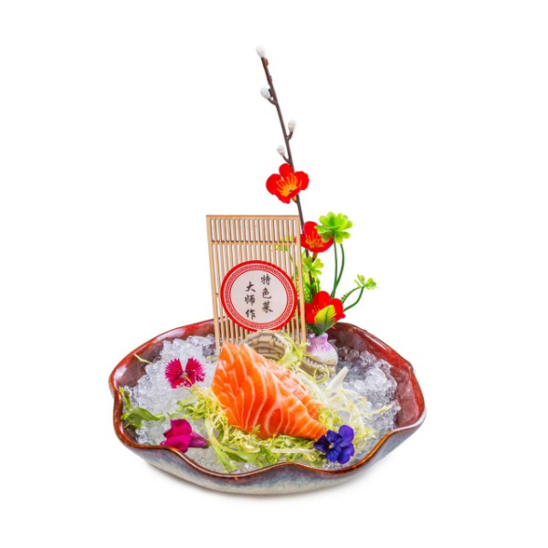 170. Sashimi de salmón, 3uds