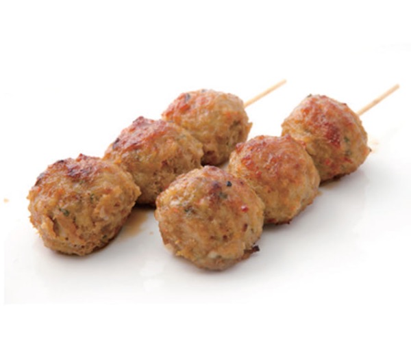 Brochettes de boulettes de poulet 7€90