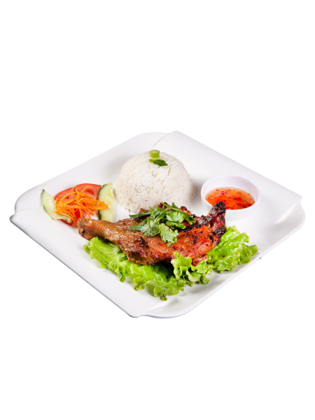 Riz au poulet grillé