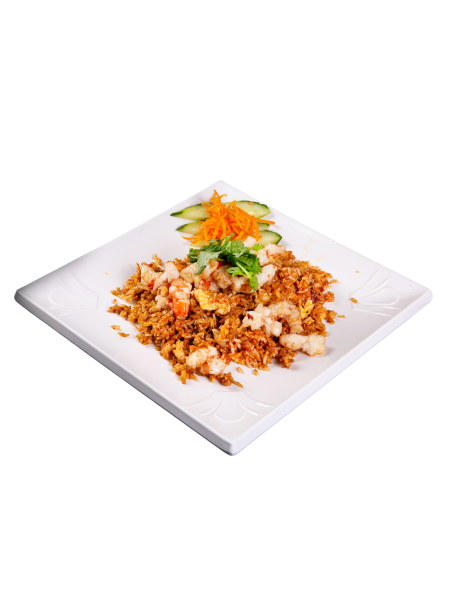 Riz sauté aux crevettes épicées