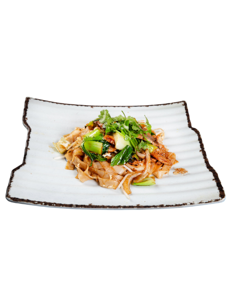 Pâtes de riz (nouilles) sautées au porc émince