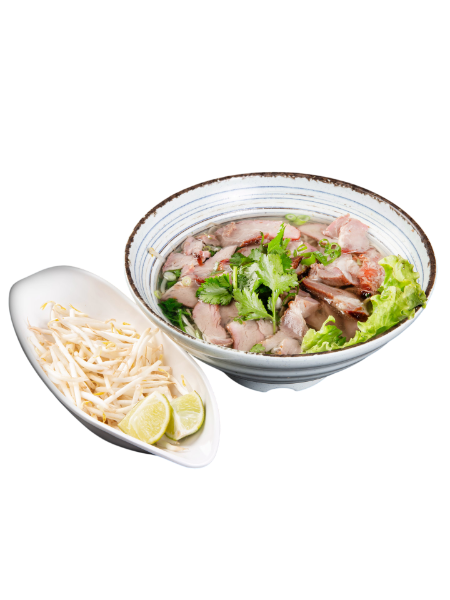 Soupe de nouilles au porc laqué (sec)