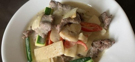 65. Thai green curry beef