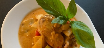 81. Thai red curry duck
