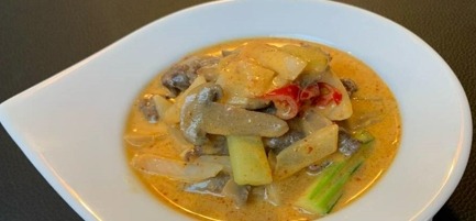 64. Thai red curry beef