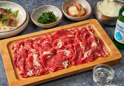 소불고기 Tranche d'entre-côtes de bœuf à la sauce de soja