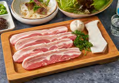 삼겹살구이 Tranche de poitrine porc grillée