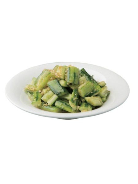 A25. Concombre frappé à l'ail au sauce vinaigré