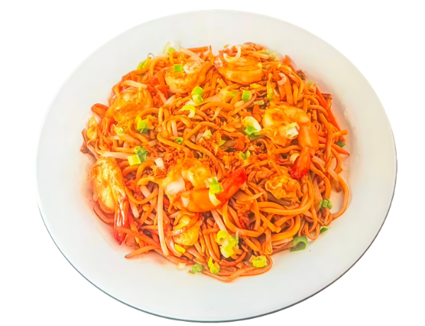 PA4. Nouilles sautées aux crevettes