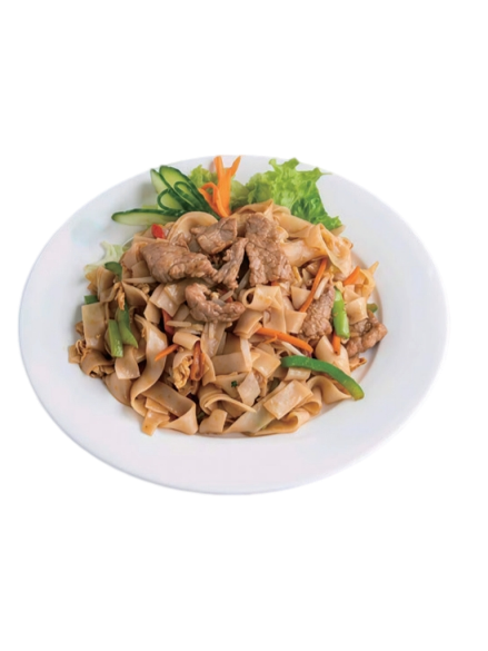 P1. Pâtes de riz sautées au bœuf