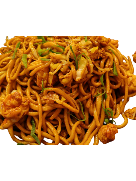 300. RAMEN SALTATO CON GAMBERI
