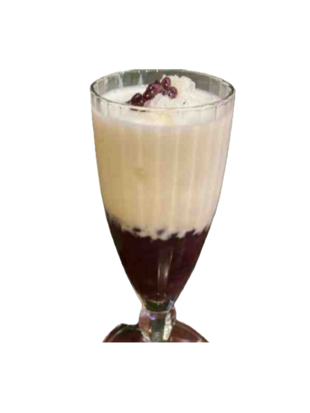 Red bean ice with milk