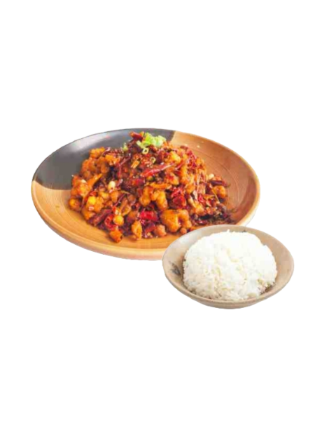 Spicy dry pepper chicken