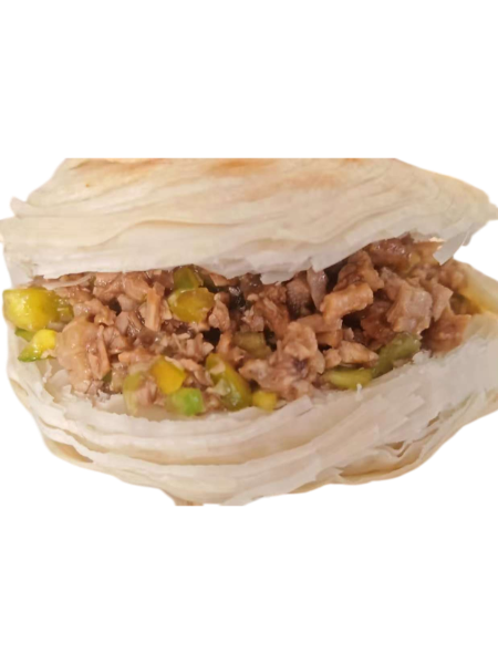 39. Panino cinese con maiale brasato e peperoni freschi
