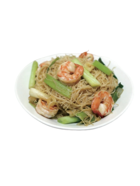 V2. Vermicelles sautées aux crevettes