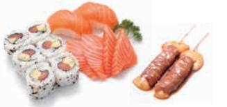 E7. Combo Saumon Brochette