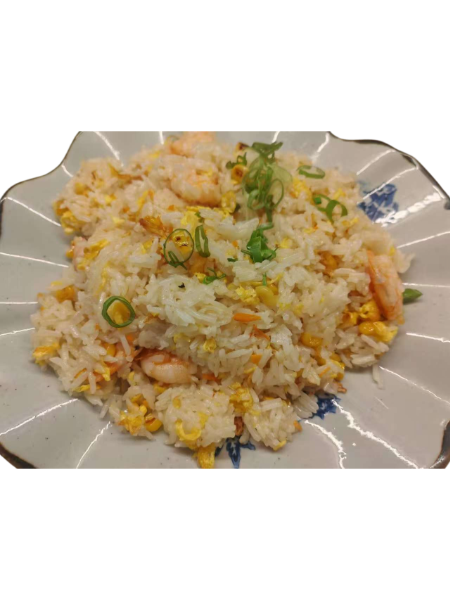 43. Riso saltato con gamberi e verdure