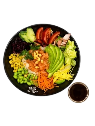804. Frische Lachs Bowl