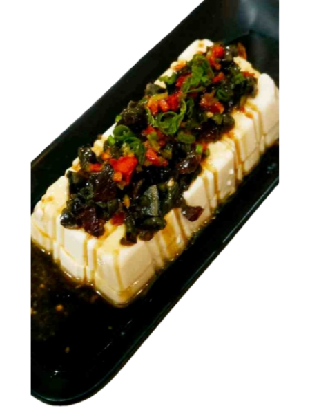 Tofu with preserved eggs