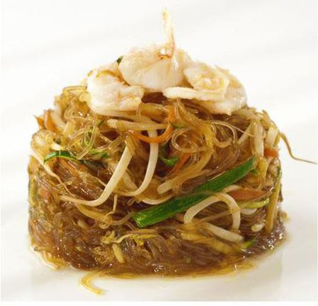 J18. Spaghetti di soia con frutti di mare*