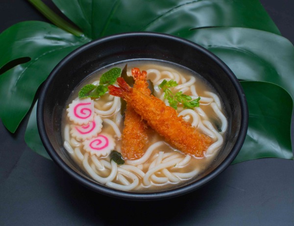 602 udon noodlle soup with shrimps 炸虾乌冬面