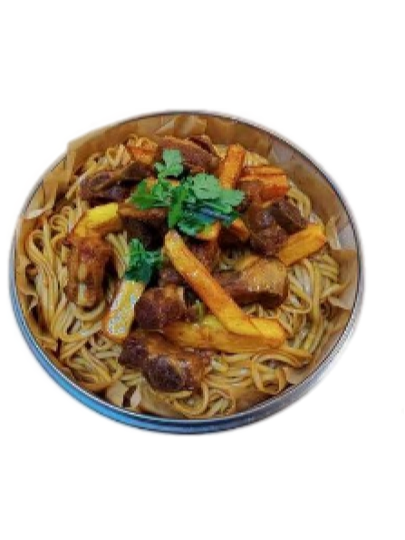 NOUILLES VAPEUR CÔTES DE PORC ET POMMES DE TERRE 排骨烧土豆焖面