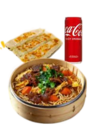 FORMULE B 锅贴3P + 蒸面 + 饮料 RAVIOLIS CHINOIS 3P + NOUILLES VAPEUR + BOISSON [33CL]