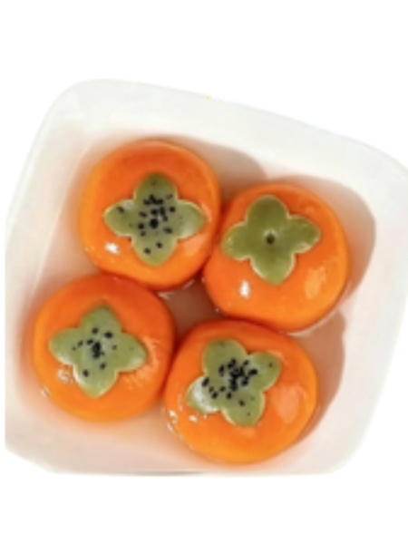 BOULES DE RIZ GLUANT AU SÉSAME NOIR (4P) 柿柿如意黑芝麻汤圆