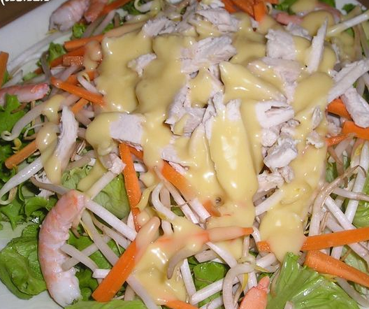 S2 salade de poulet sauce chinois