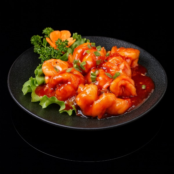 61. Crevettes piquantes à l'ail