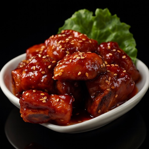 Travers de porc au caramel et cinq parfums 