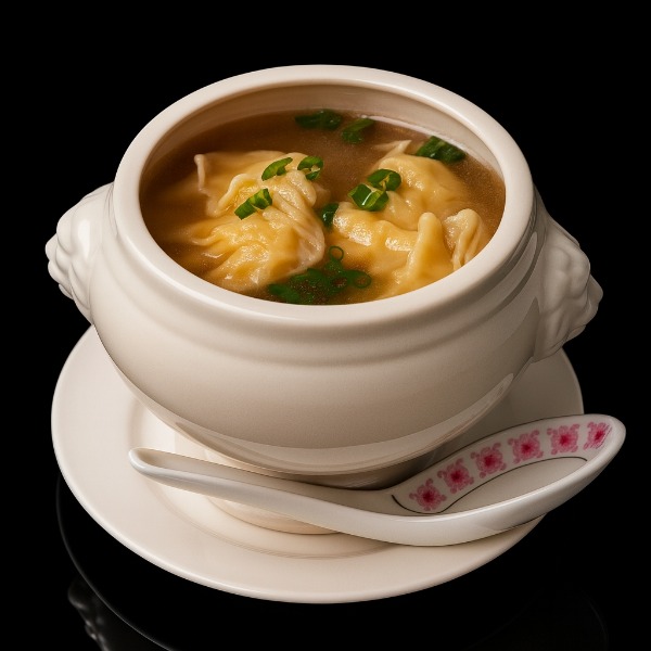 7. Soupe de raviolis thaïlandais (crevettes)