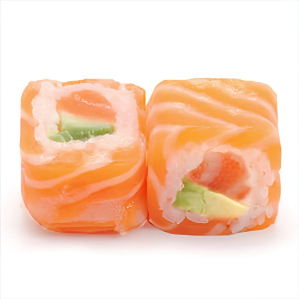 C9. Feuille de saumon roll avocat saumon