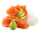 90. Saumon sashimi