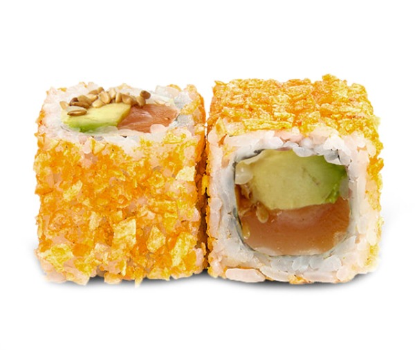 California frit roll Saumon avocat