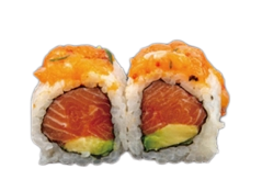 435. URAMAKI SPICY SALMON