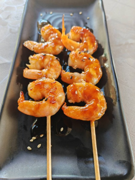 46. Prawn skewer 3p