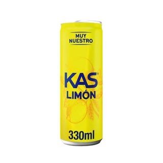 KAS Limón Refresco con gas sabor Limón Lata 330ml