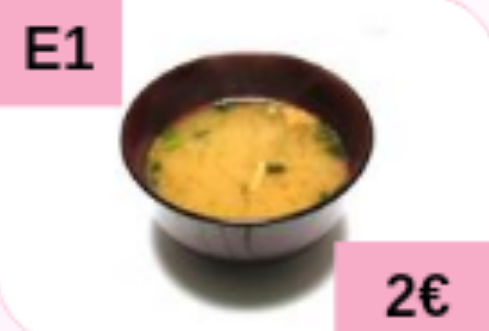 E1. Soupe miso