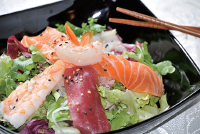 32. Sashimi salad