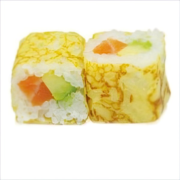 Egg maki saumon avocat