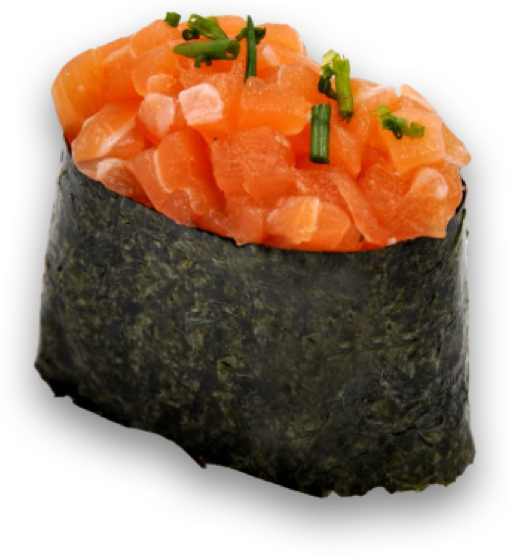 Sushi tartare saumon