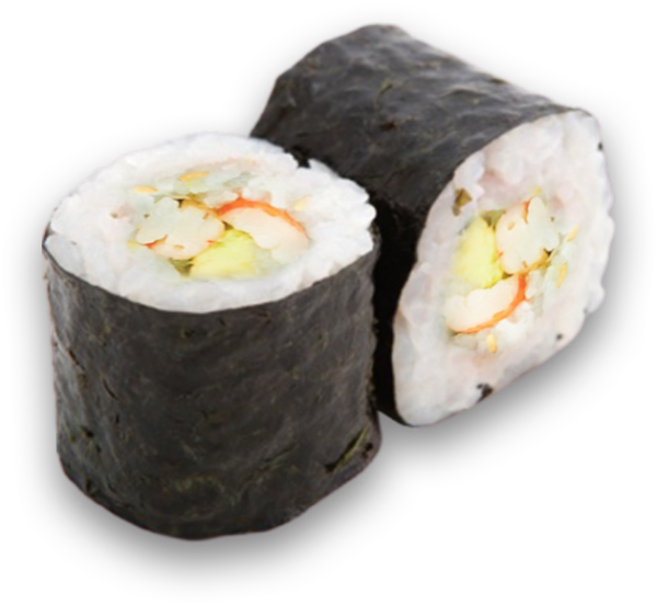 Maki avocat crevette