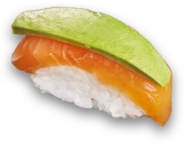 Sushi avocat saumon