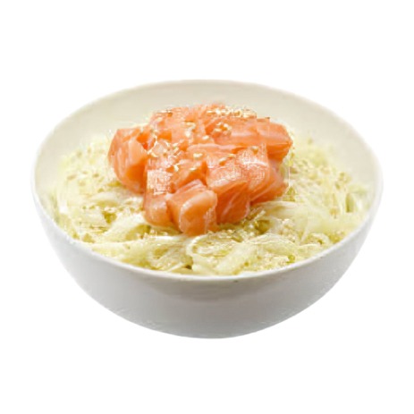 3. Salade de choux au saumon