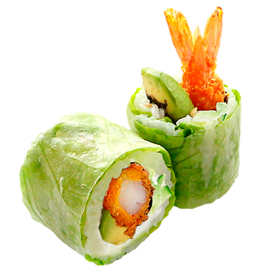 G6 Green roll tempura crevette avocat 8P