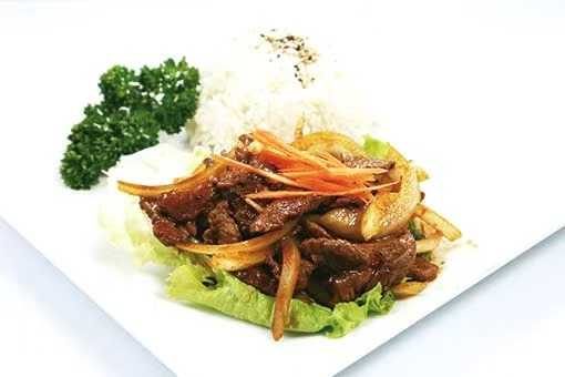 MENU SP7. Riz au boeuf sauté aux oignons