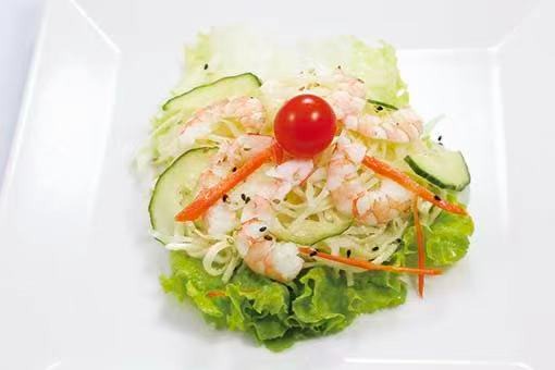 SL2. Salade de choux aux crevettes