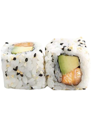 621. California maki cuit (saumon, grillé, avocat, mayo)